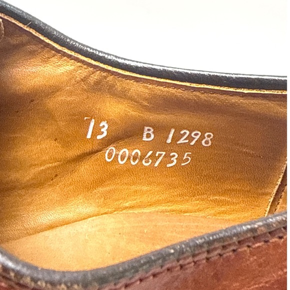 Allen Edmonds Delray Brown Leather Split Toe Derby Dress Shoes Mens 13 B 1298 main image 11